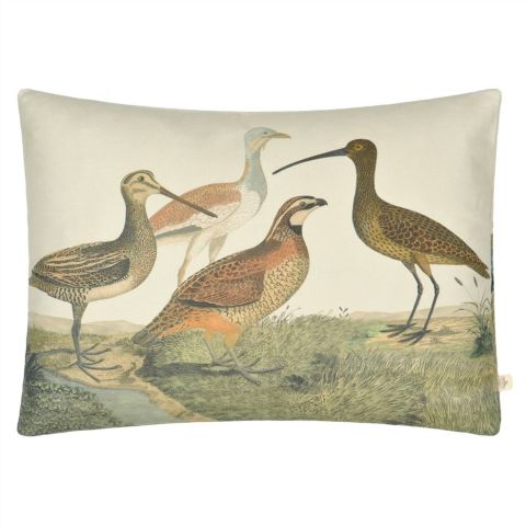 Birds of a Feather Parchment Cushion