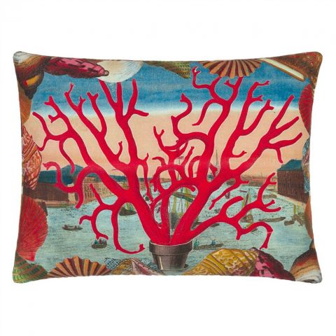 Grotto Carmine Cushion