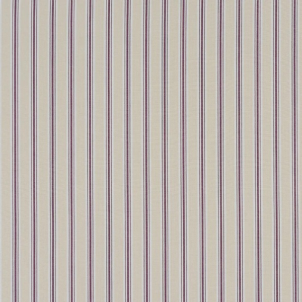 Bay Stripe Aubergine fabric