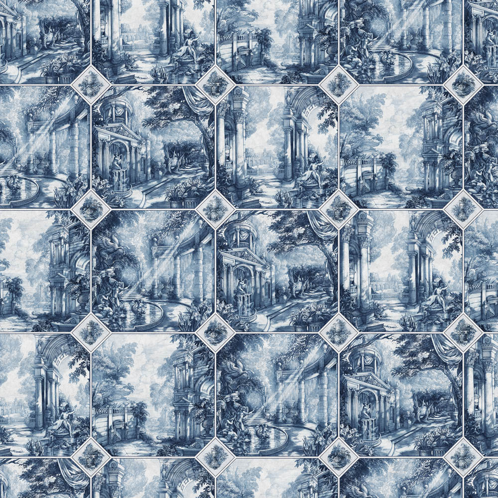 Arcadia Ego - Classic Blue fabric