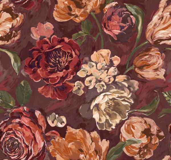 Bronte - Crimson fabric