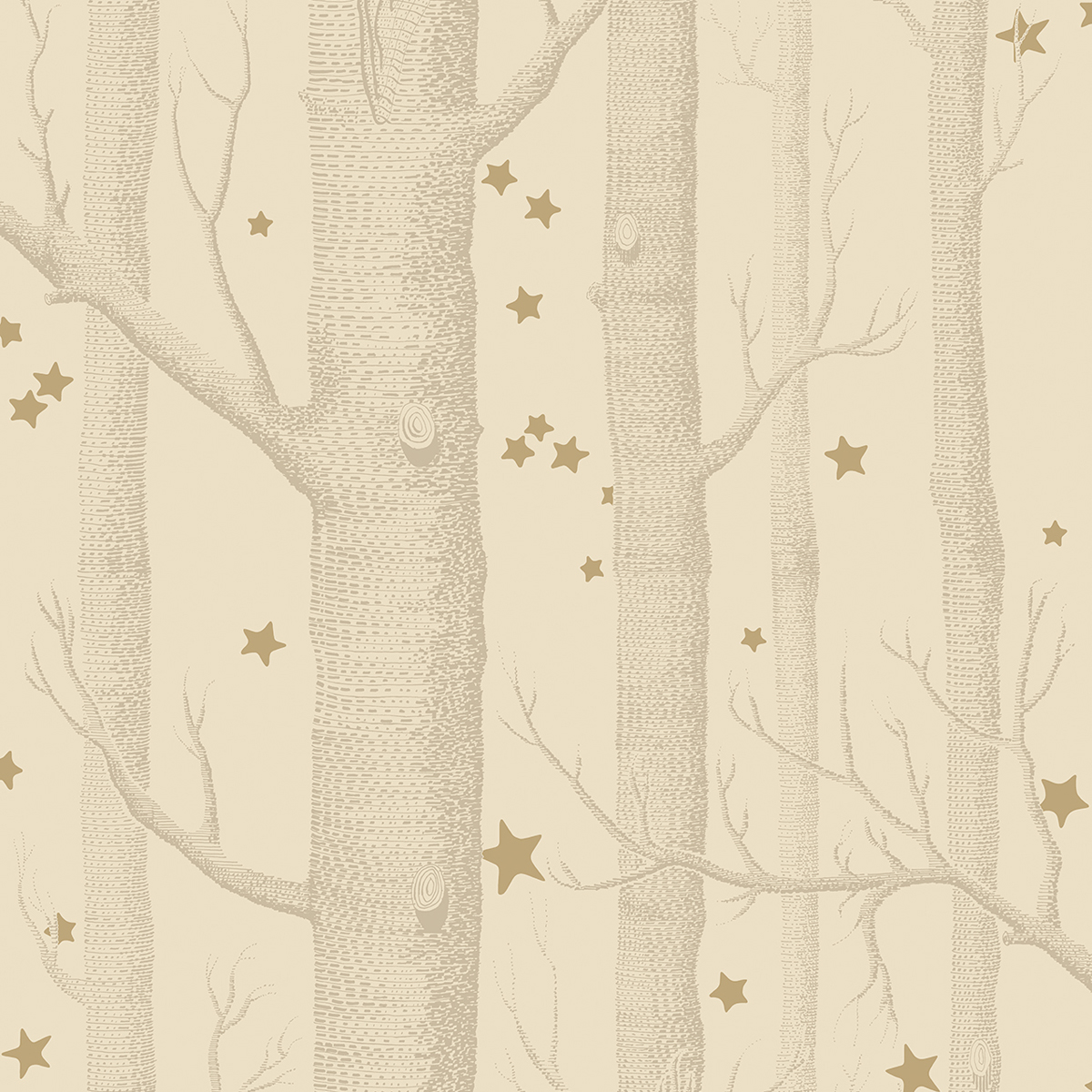 Woods & Stars Grey wallpaper Whimsical Cole & Son