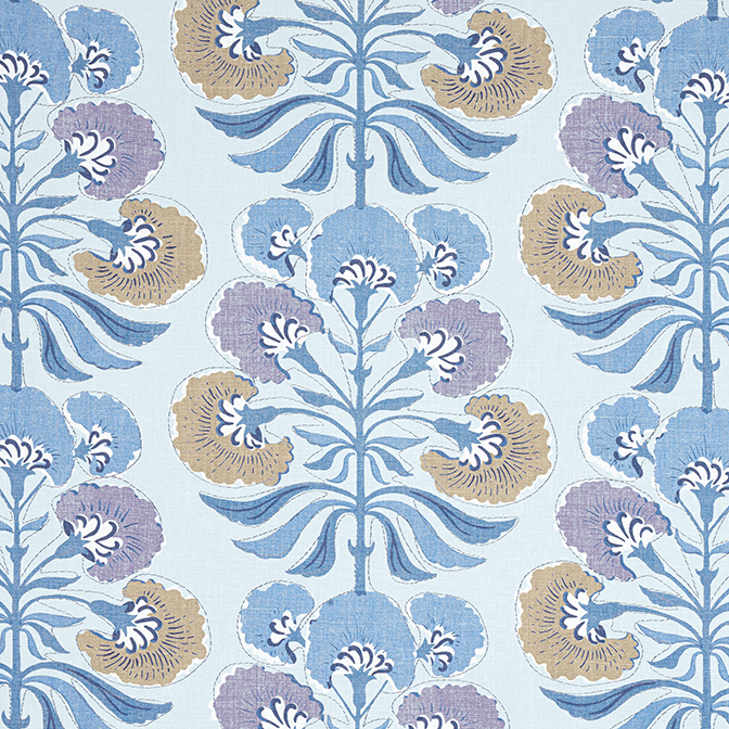 Tybee Tree - Lavender and Blue fabric