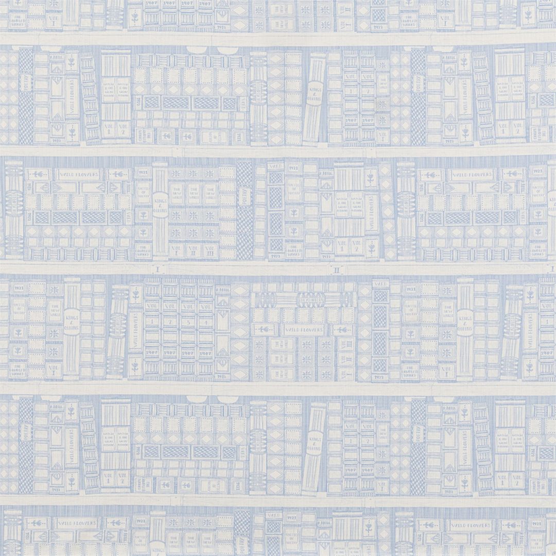 Library - Wedgewood fabric