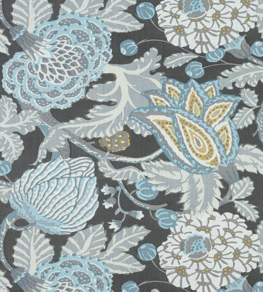 Mitford Green & White fabric Paramount Thibaut