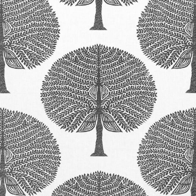 Mulberry Tree - Black and White fabric
