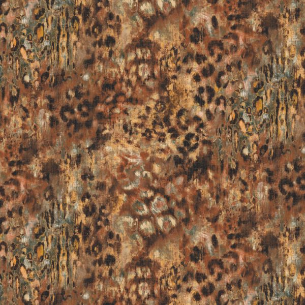 Persian Leopard - Ember fabric