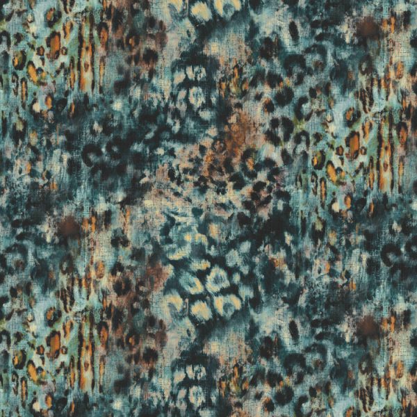 Persian Leopard - Sapphire fabric