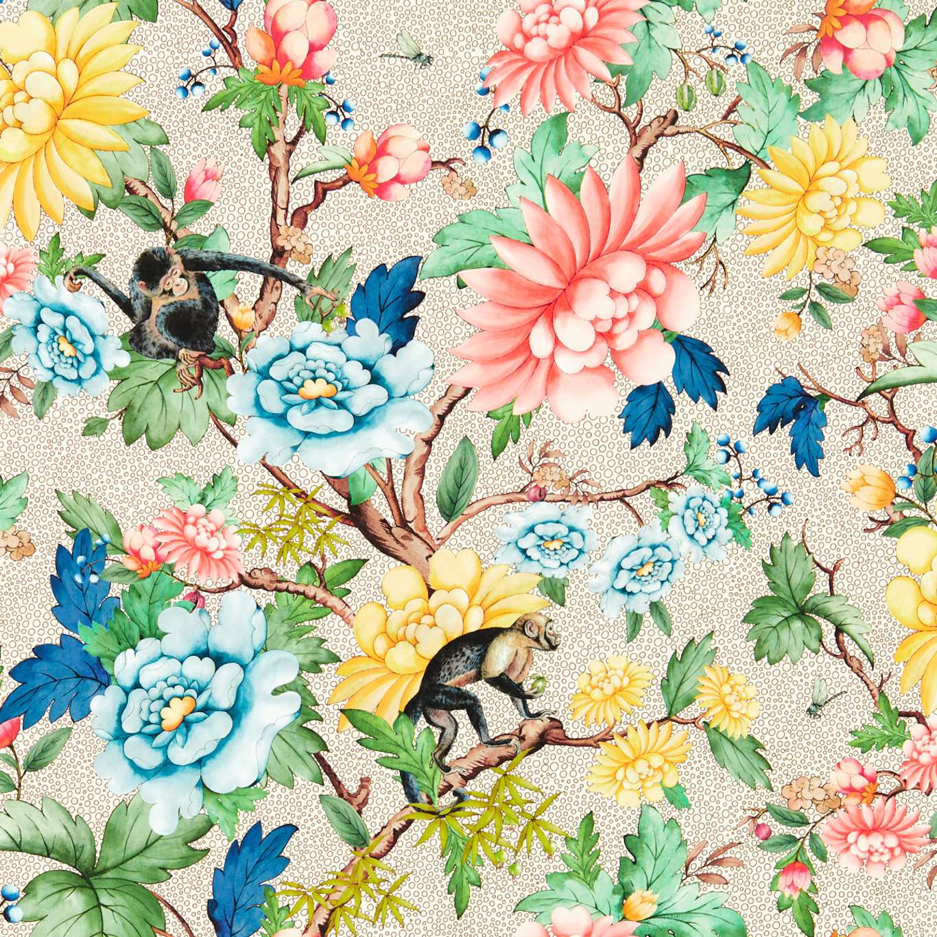 Sapphire Garden - Ivory wallpaper
