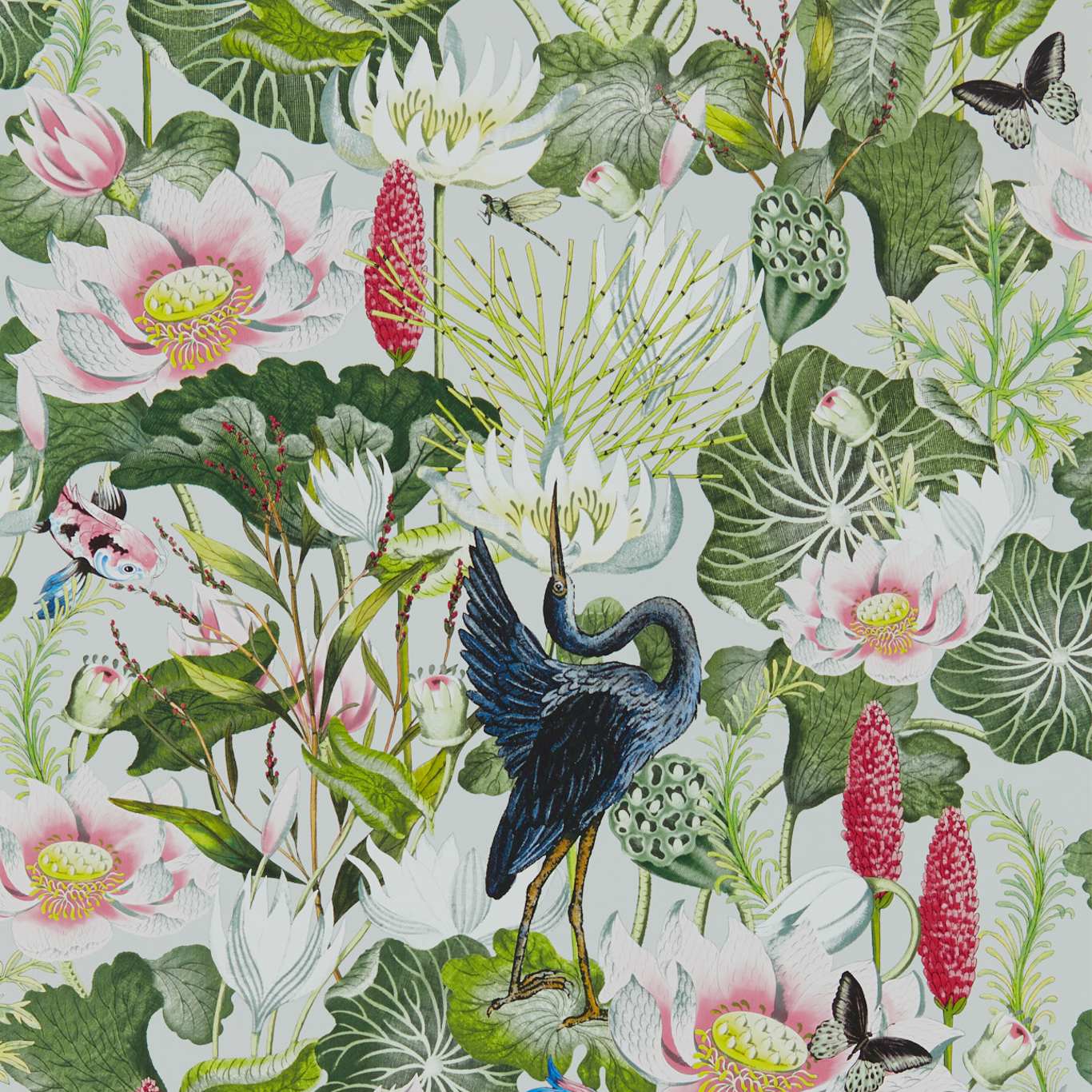 Waterlily - Dove wallpaper