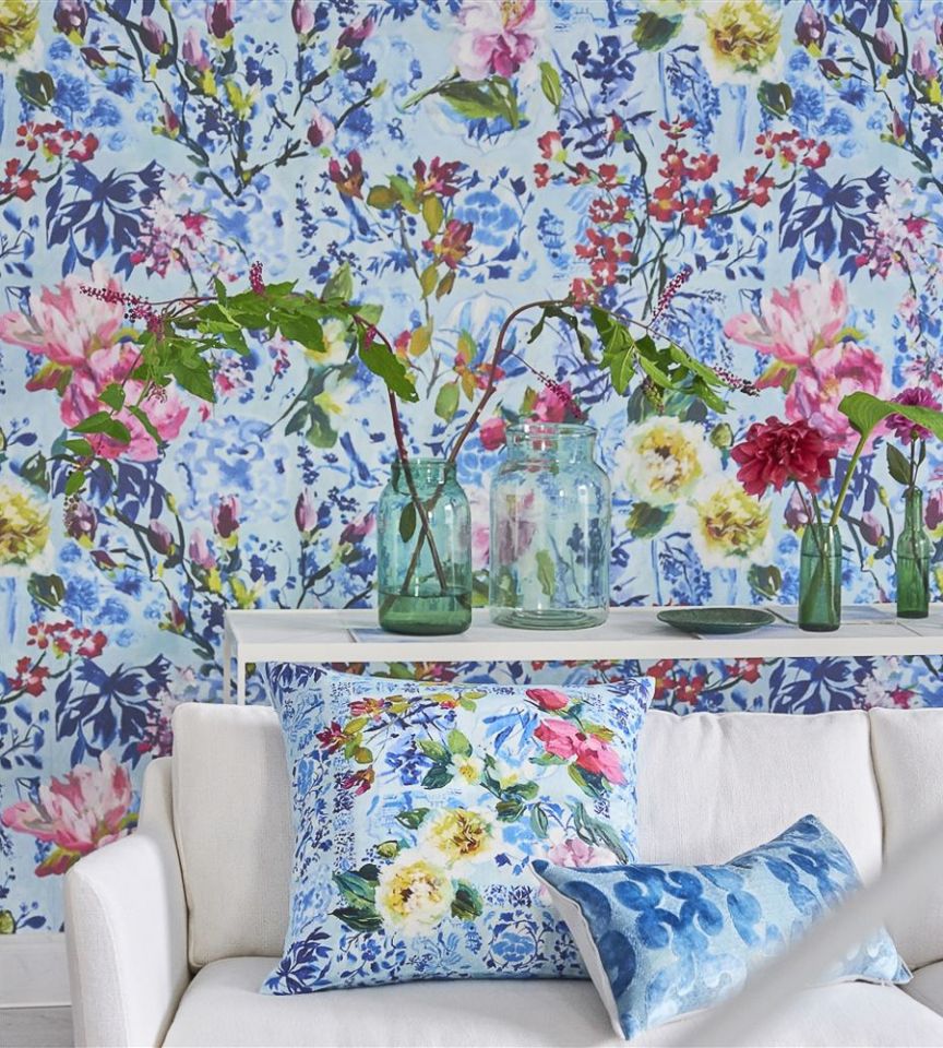 Majolica Cornflower wallpaper Majolica Designers Guild