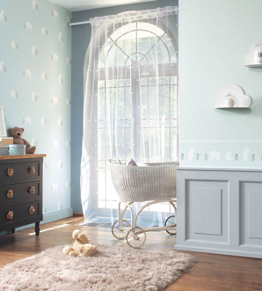 Voile Dots Blanc Fabric Happy Dreams Casadeco