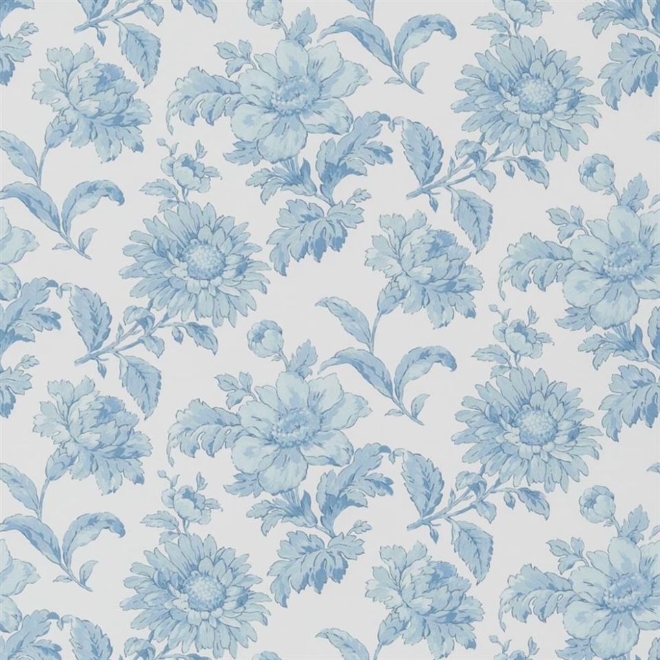 English Garden Floral - Delft wallpaper | English Heritage Wallpaper ...