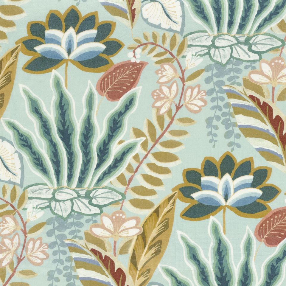 Hawaii Celadon fabric Hawaii Camengo