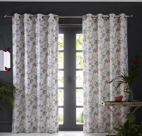 Bailey Mineral Eyelet Readymade Curtains Oasis Readymade Curtains