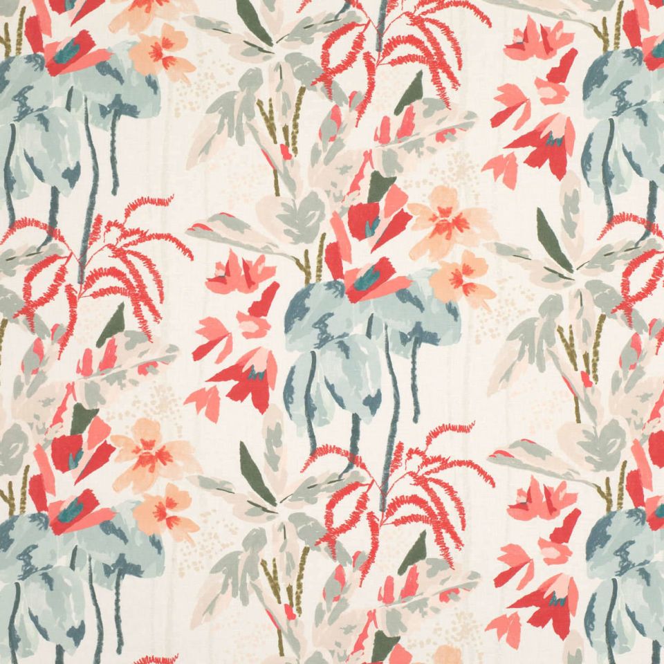 Majorelle Hibiscus fabric Ostara Villa Nova