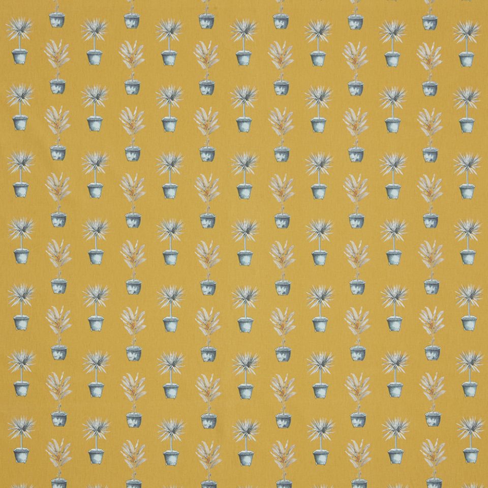 Greenhouse Pots Ochre fabric Victorian Glasshouse iLiv