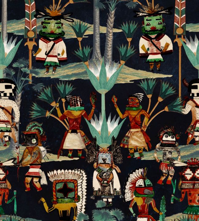 Hopi Spirit - Anthracite wallpaper