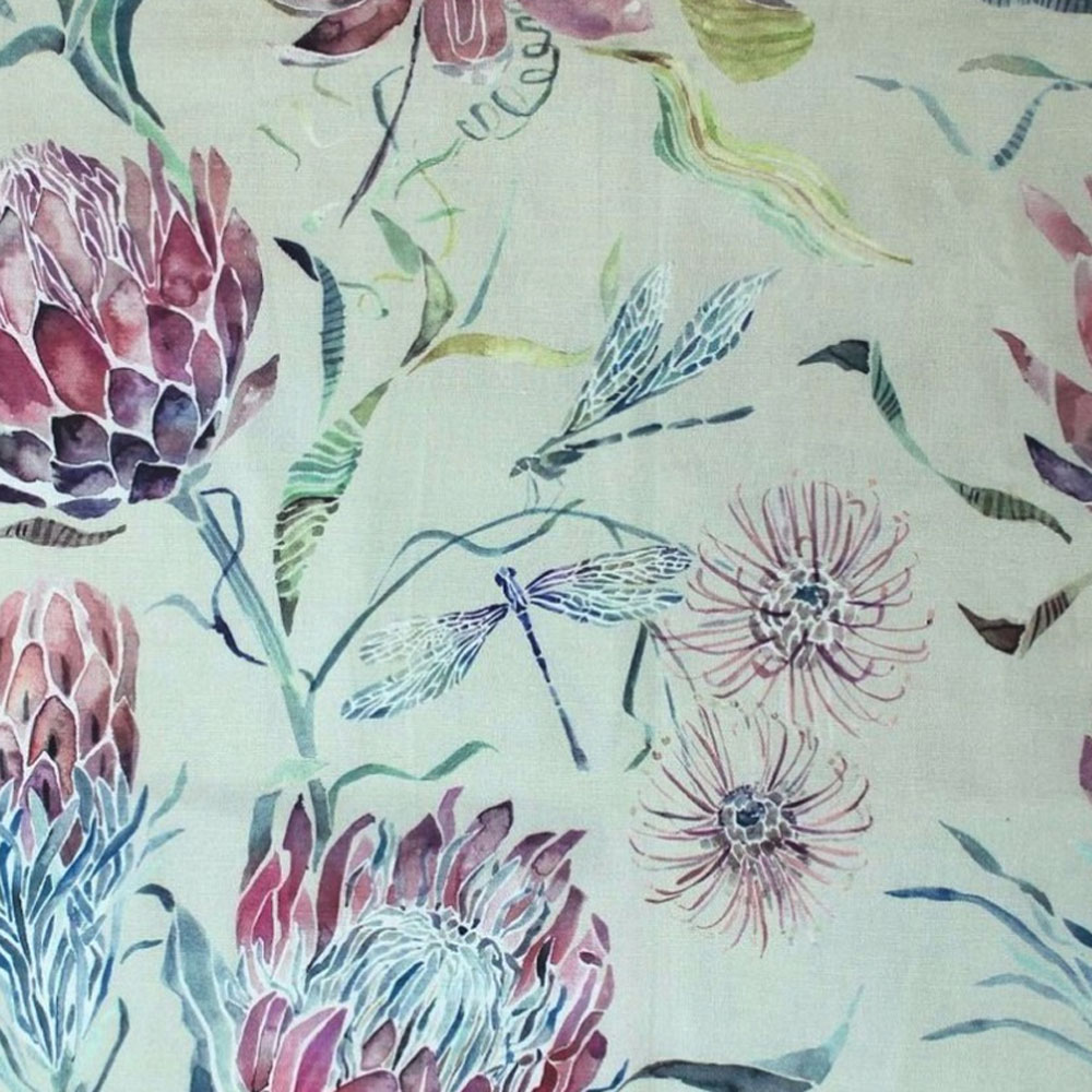 Tissu Voyage Colyford Loganberry - Métrage Neuf Non Découpé - Pour Couture Et Créations