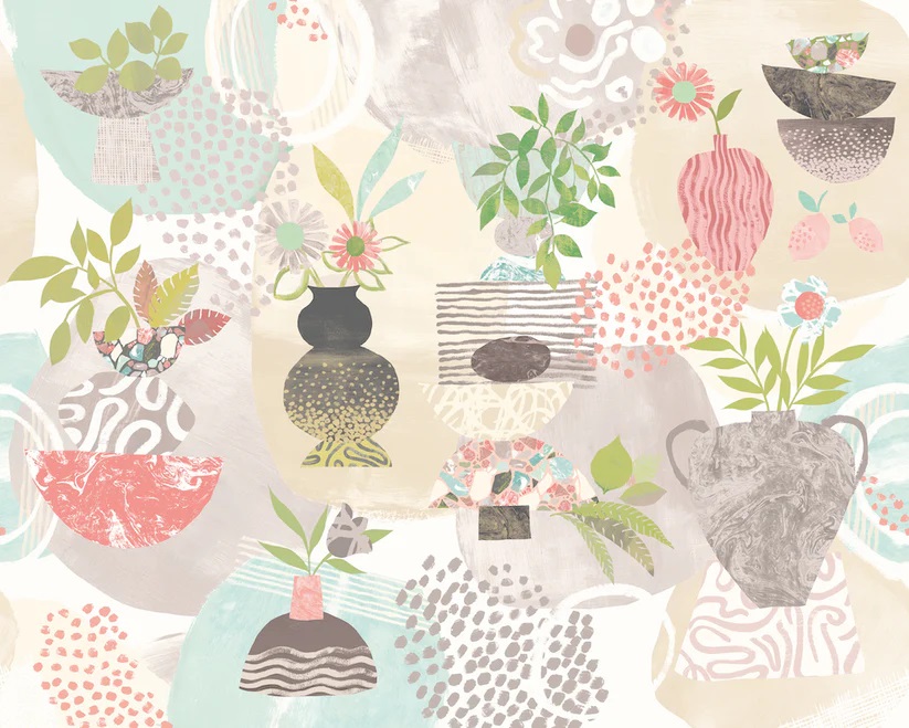 Abstract Fusion - Toasted Almond wallpaper